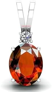 9.25 Ratti 8.25 Carat Natural Hessonite Garnet Gomed Astrological Silver Plated Pendant Locket Top A