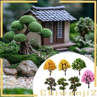 [Chiwanji2] 7x Miniature Artificial Trees Fake Trees for Train Scenery Building Model