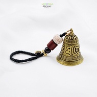 STARYSWAY 1PC Six-word Mantra Bell Keychains Hanging Crafts Fashion Lanyard Keyring Accessories Hand