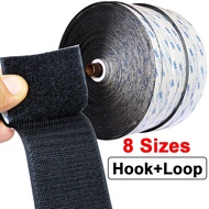 Length 50CM(19.7inches) 3M Velcro Tape Self Adhesive Glue Hook & Loop Tape Fastener Mosquito Net Hom