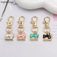 【HBSG】 4pcs Mini Sewing Machine Keychains – A Stitch Of Memory & Meaning, Vintage Miniature Enamel M