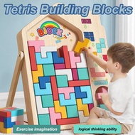 Tetris Building Blocks Brain Development Training Puzzle Game 3D Jigsaw Montessori Toy  2 To 6 Years