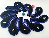 3-9 Golf Club Iron Head Covers Protect Hybrid Headcover 10pcs Zipper Covers