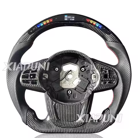 Customized LED RPM Steering Wheel For Toyota Supra A90 A91 2019-2025 Model Carbon Fiber Racing Wheel