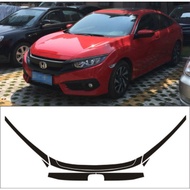 Honda Civic FC 2016-2021 Front Grill Cover Protector Sticker Upper Bumper Grille Molding Trim For Civic FC (2016 - 2021)