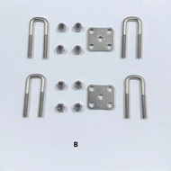 RC Metal U-Shaped Screw Bracket for Tamiya Scania 770S R620 Volvo FH16XL 1/14 Dump Truck LESU Upgrad