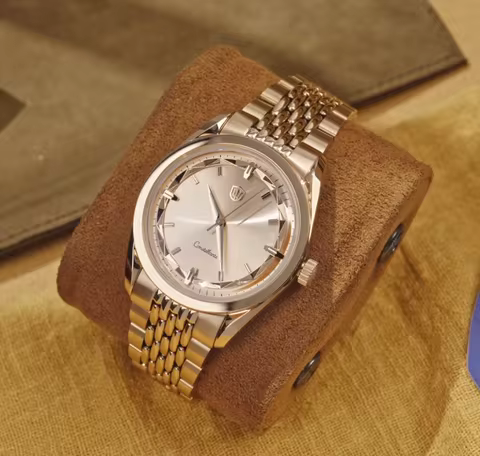 Watchdives WD1954 36mm CNC Case Quartz Watch VH31 Sweep Second Sapphire 100M Waterproof Luminous Sta
