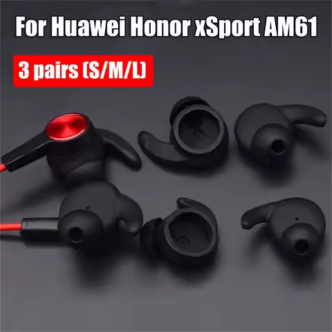 3 Pairs New Earpiece In-Ear Silicone Earphone Cover Earbuds Tips Eartips For Huawei Honor xSport AM6