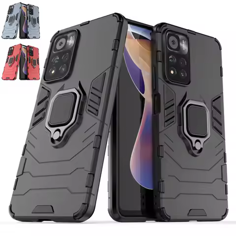 For Xiaomi Redmi Note 11 Pro Plus 5G Case Cover Redmi Note 11S 11 Pro Plus Capas PC Magnetic Holder 