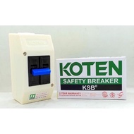 Koten safety Breaker) and (Koten Breaker with outlet) and (GE BREAKER Plugin 2Pole *