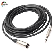 chulisia 3Pin XLR to 1/4" 6.35mm XLR M/M Plug Microphone Adapter Cable Cord 6ft