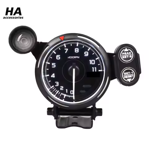 HA Accessories Pop Def I Advance A1 Auto Gauge Tachometer 3.75 inch 80MM 0-11000 RPM DF15501 Auto Me