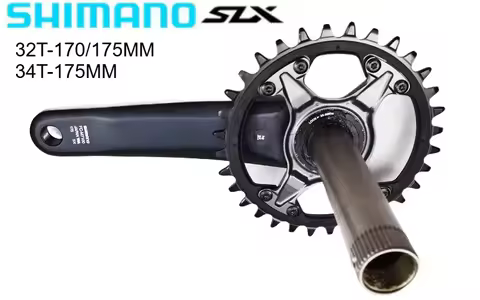 SHIMANO SLX M7100 Crankset 1X12Speed MTB Bike Chainwheel FC-M7100 170/175mm 32/34T（with orwithout MT