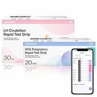 ▶$1 Shop Coupon◀  Femometer 50 Ovulation Test Strips and 20 Pregcy Test Strips Combo kit, Sensitive