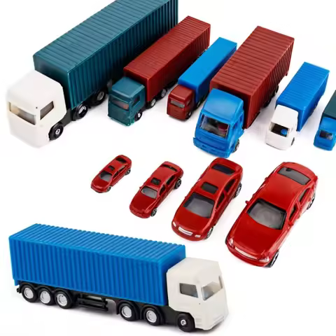 1:50 1:75 1:100 1:150 1:200 Scale Miniature Car Truck Bus OO Model Train N Gauge Model Railway Layou