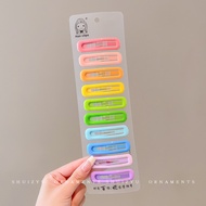 Đầy Màu sắc Y2K kẹp tóc hình ngôi sao đặt phụ nữ bangs BB Clip dopamine barrette kẹp tóc