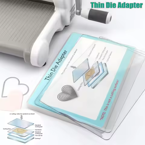 22.8x15.4cm Thin Die Adapter for Die Cutting Machine PC Plastic Standard Adapter Pad Use With Platfo