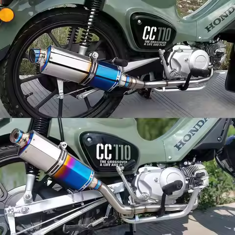 For Cross super CUB110 CC110 CUB125 CUB CC110 2021-2024 Motorcycle full exhaust system