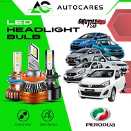 SHUTTLELAB Car LED Headlight | 6000K White Light | H4 H11 LED Headlamp PERODUA ALZA BEZZA AXIA MYVI 