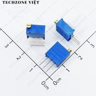 [10 Pieces]- 3296W-105 Variable Resistor, Potentiometer 1 MOhm 3 Pins Adjustable Top 0.5W TechZone V
