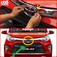 Emblem Toyota CALYA Depan Chrome Logo Bahan Bukan Stiker Biasa Aksesoris Variasi BB