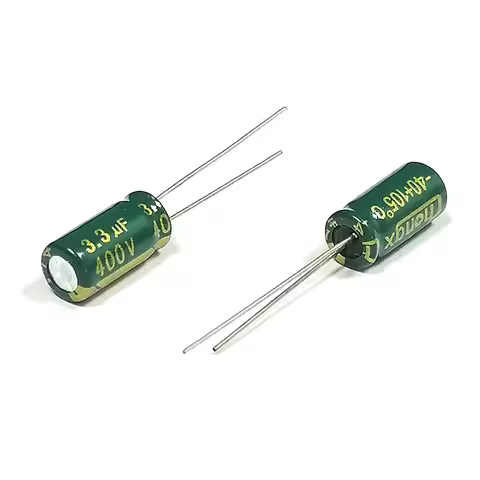400V3.3UF 6x11mm Aluminum Electrolytic Capacitor 3.3uf400v 400v 3.3uf 400v3.3mf 3.3mf400v 400v3.3MFD