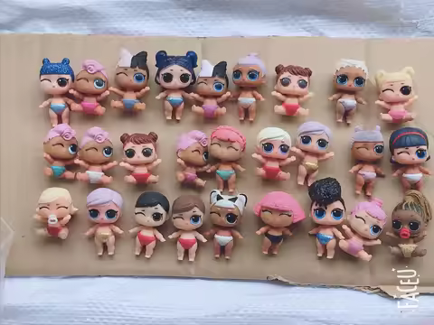 6 Pcs / Set 4 Cm LOLS Lil Sister Surprise Dolls Various Rare Styles Unicorn Cute Gift For Girls