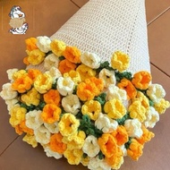Flower Bouquet Blanket, Crochet Flowers Rose Bouquet Blanket, Crochet Flower for Mother's Day Birthd