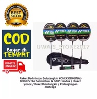 Raket Badminton Bulutangkis YONEX ORIGINAL- BONUS TAS Badminton  & GRIP Handuk /  Raket yonex /  Rak