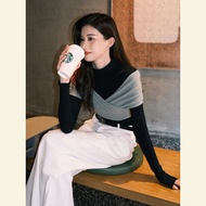 GUICHAO | เสื้อยืดสีดำเทา แบบ Unique Elegant ลดอายุ