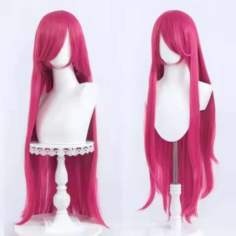 Hojo Sophy Cosplay Wig Fiber synthetic wig 80cm Long Rose Red Wig Anime Pripara Hojo Sophy Cosplay W