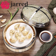 JARRED Bamboo Steamer With Stainless Steel Handle Gift Idea Bamboo Lid Steam Basket Kitchen Gadget W