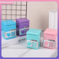 [Beautyoufeel] Kids Money Bank Password Piggy Bank ATM Cash Coin Money Box For Kids Birthday New