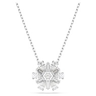 Idyllia pendant Mixed cutting, snowflake, white women's necklace