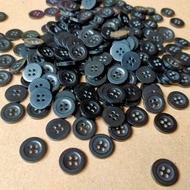 10pcs Butang Baju 4 Lubang 15mm - Colour Blue Black