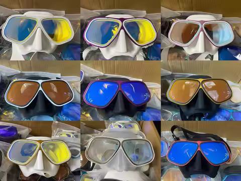 Similar Apollo's Aluminium Diving Mask Goggles with Mirror Lens Tempered Glass Alloy Small Volume Sn