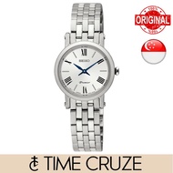 [Time Cruze] Seiko SWR025 Premier Analog Quartz Stainless Steel White Dial Women Watch SWR025P SWR02