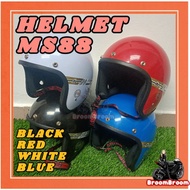 MS88 HELMET 🔥TALI TULISAN MERAH🔥SAFETY HELMET TOPI MOTOR MS 88 SGV BKP LC135 Y15 RS150 WAVE SRL110 S