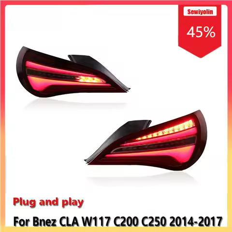 Car Lamps Tail Light Assemblies For Benz CLA W117 C200 C250 2014-2017 Auto Fog DRL Brake Turn Signal