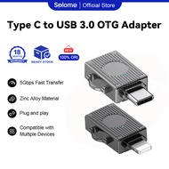 Splome® TG01 Type C to USB 3.0 OTG Adapter Compatible For iPhone (5Gbps)
