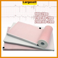 210mm/110mm*20M ECG Paper Red Grid ECG Recording Paper Thermal Diagnostic Paper for ECG Machine