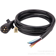 American Trailer 7-Core Plug RV Power Cord RV Tail Light Signal Light Connection Cord 7-Pin Plug Tra