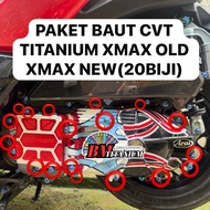 (20 PIECES) CVT TITANIUM BOLT SET XMAX OLD XMAX NEW XMAX Accessories Motorcycle Accessories