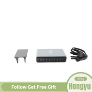 hengyu GaN Charger 800W Desktop PD 10 Ports USB C A Power Charging Station with 1.5meter Cable
