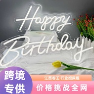 Led Light Foreign Trade Platform Advertising Light HAPPY BIRTHDAY Neon Light Luminous Character HAPP