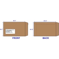 Envelope Brown (4 1/2" x 9 1/2") Window