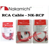 Nakamichi Car RCA Cable 2-Channel - NK-RCP1 (1Meter) - NK-RCP2 (2Meter) - NK-RCP5 - (5Meter)