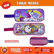 Unicorn Kids Pencil Case With Mesh Pocket