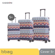 CAGGIONI Luggage Cover Scratch-Resistant Stretch Fabric Size S+ (20-22 Inches) Carry-on