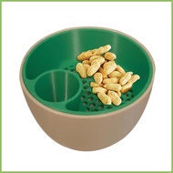 Small Snack Bowls Shell Collecting Snack Bowl Divided Walnut Plate Two-Tier Food Holder for Cherries